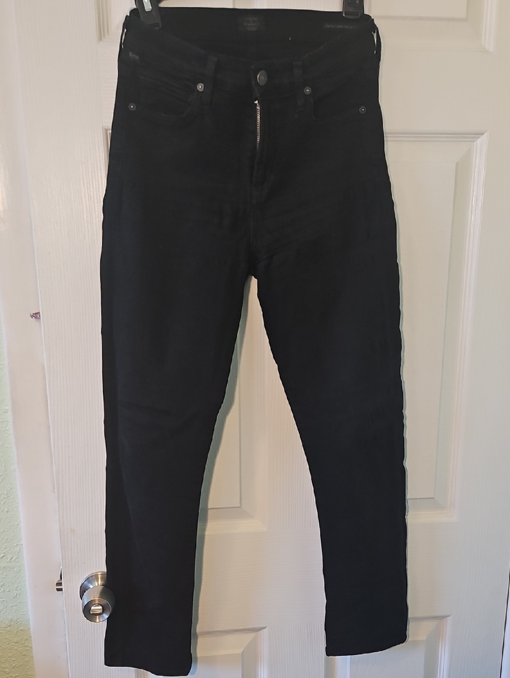 Citizens of Humanity Black Denim Waistband Label Jeans